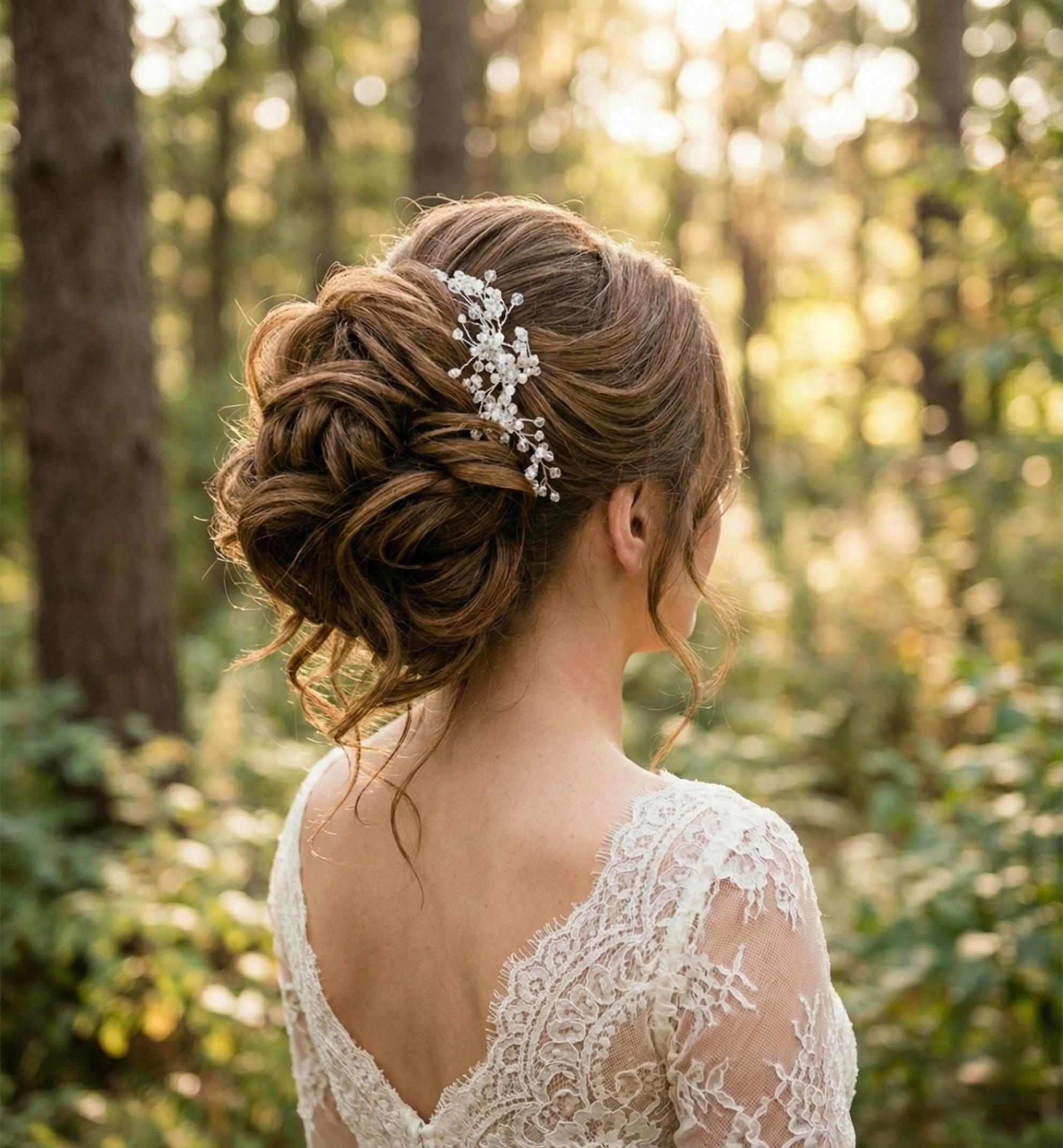 Elegant bruidskapsel chignon Den Bosch